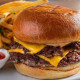 Handmade Cheese Burger with Chips
